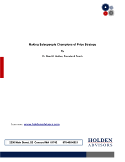 Price Negotiations_Selling Strategy
