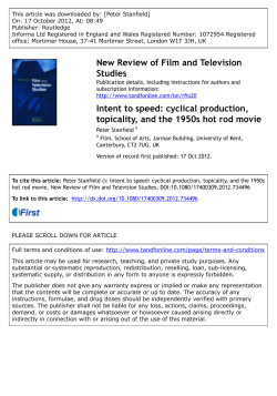 Intent to speed: cyclical production, topicality, and the 1950s hot rod