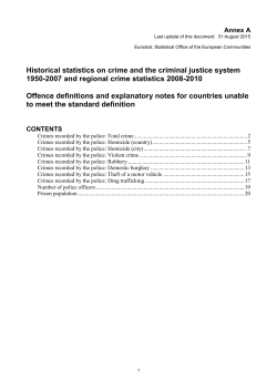 Historical statistics on crime and the criminal justice system 1950