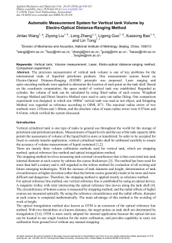Automatic Measurement System for Vertical tank Volume by Electro
