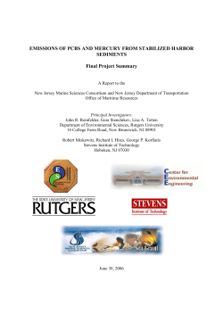 EMISSIONS OF PCBS AND MERCURY FROM STABILIZED