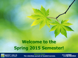 State of the District - January 2015