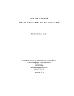 jack tar revealed: sailors, their worldview, and - ScholarWorks
