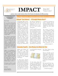 impact - Center for Justice and Democracy