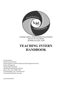 Fall 2015 intern handbook final