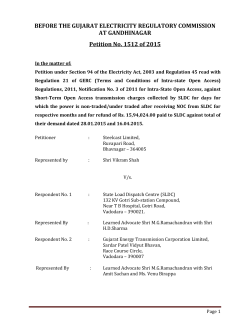 BEFORE THE GUJARAT ELECTRICITY REGULATORY