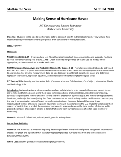 Making Sense of Hurricane Havoc