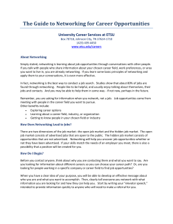 The Guide to Networking for Career Opportunities