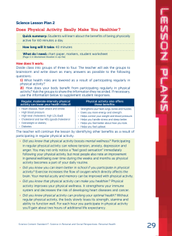 does Physical Activity really Make You Healthier?