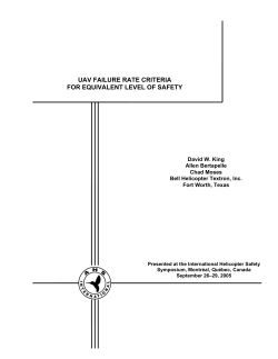 uav failure rate criteria for equivalent level of safety