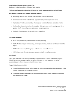 HEALTHCARE BRIDGE FOR GED AND ESL STUDENTS