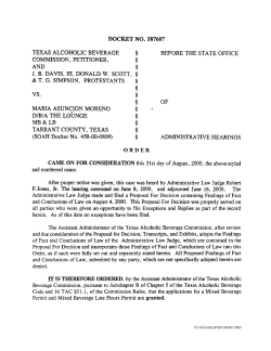 8 - Texas Alcoholic Beverage Commission