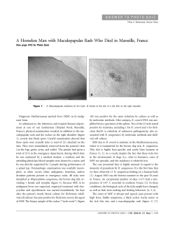 A Homeless Man with Maculopapular Rash Who