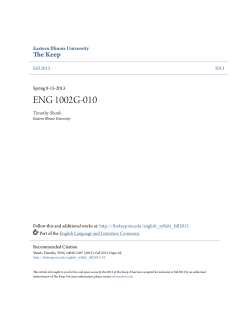 ENG 1002G-010 - The Keep