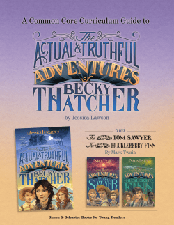 Becky Thatcher Curriculum Guide.