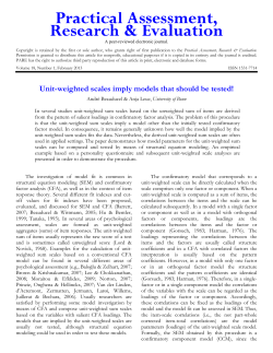 Unit-Weighted Scales Imply Models that Should Be Tested