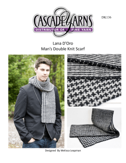 Lana D`Oro Man`s Double Knit Scarf
