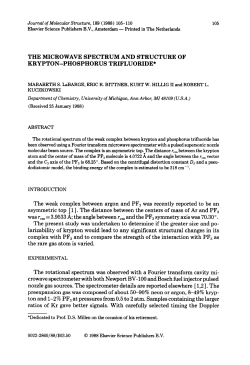 The microwave spectrum and structure of krypton