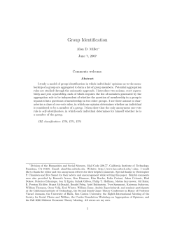 Group Identification - Division of the Humanities and Social Sciences