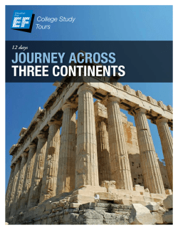 Journey across three continents
