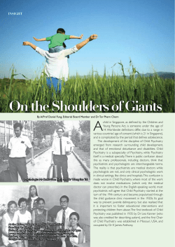 On the Shoulders of Giants - Singapore Medical Association