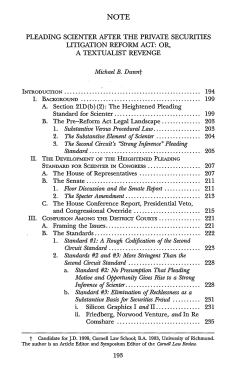 scienter - Cornell Law School