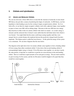 3. Orbitals and hybridization.
