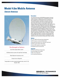 Model 4.6m Mobile Antenna - General Dynamics SATCOM