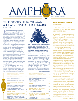 7.2 - Society for Classical Studies