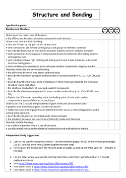 Structure and Bonding