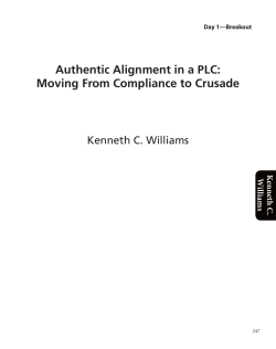 Authentic Alignment in a PLC: Moving From