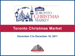 Event Overview - Toronto Christmas Market