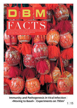 dbm facts 1 15 - Department of Biomedicine
