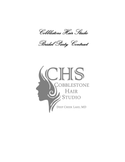 Cobblestone Hair Studio Bridal Party Contract