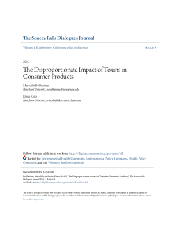 The Disproportionate Impact of Toxins in Consumer Products
