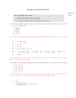 PH 102 Exam III SOLUTION