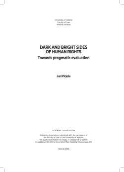 Dark and bright sides of human rights. Towards pragmatic