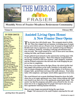 Assisted Living Open House: A New Frasier Door