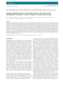 Gamete production patterns and mating systems in water