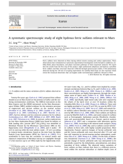 A systematic spectroscopic study of eight hydrous ferric sulfates