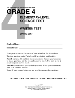 grade 4 - Regents
