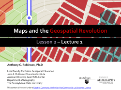 Maps and the Geospatial Revolution Lesson 2