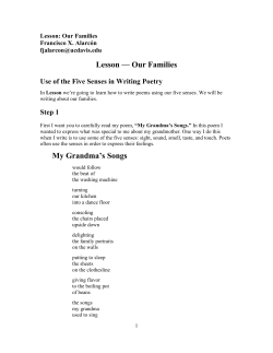 Alarcon 3 Lesson -Our Families