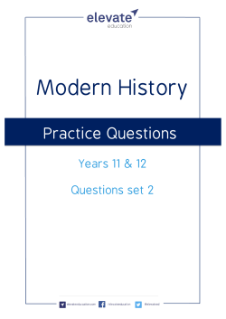 Modern History - Elevate Education