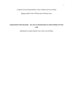 Corporate Social Irresponsibility: Issues, Debates and Case Studies