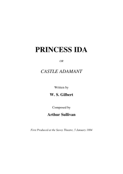 princess ida - The Gilbert and Sullivan Archive