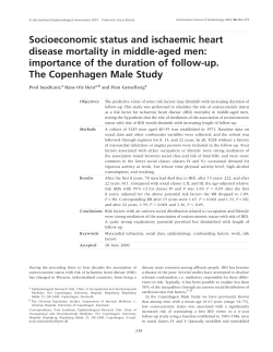 Socioeconomic status and ischaemic heart disease mortality in