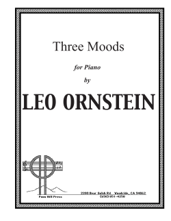 Three Moods - Leo Ornstein