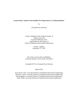 System Safety Analysis of the Opelika Fire Department`s Crawling
