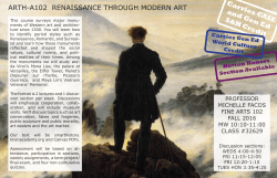 ARTH-A102 RENAISSANCE THROUGH MODERN ART Carries